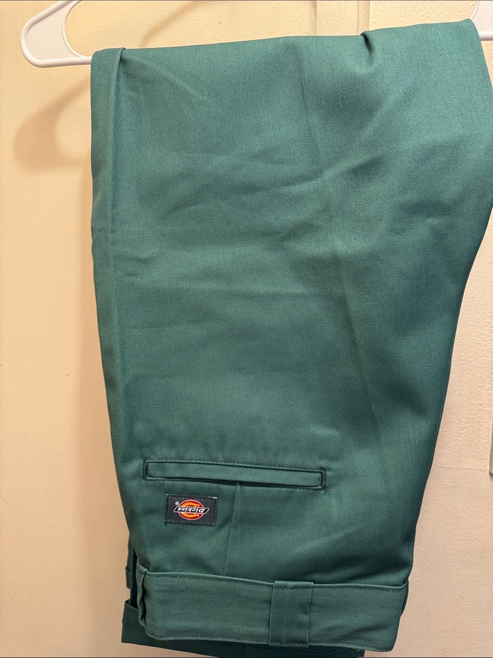 Dickies Teal Straight-Leg Work Dress Pants